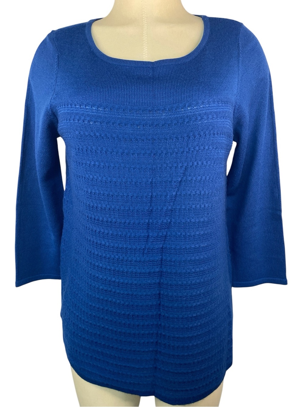 Lee Royal Blue Scoop Neck Knit Sweater Women’s Medium